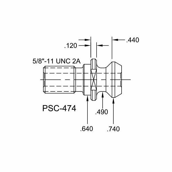 Tj Davies Co Coolant Through Retention Knob PSC-474